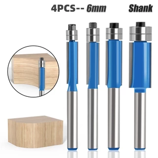 Conjunto de 4 peças Fresa de madeira Fresa de duplo rolamento / Faca de corte de madeira de carboneto