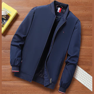 Bordado Logotipo T-O-M Jaqueta Original Exterior Bombardeiro Unisex Windbreaker Plain Jacket
