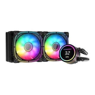 Water Cooler Acegeek Temp C240, ARGB, 240mm, Preto, AG-TEMPC240-BK em Oferta na Shopee
