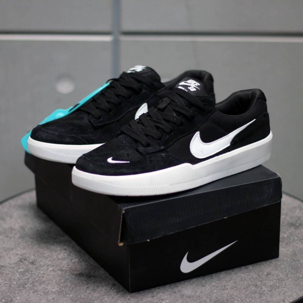 Nike SB FORCE 58 Preto Branco UNISEX Shoes