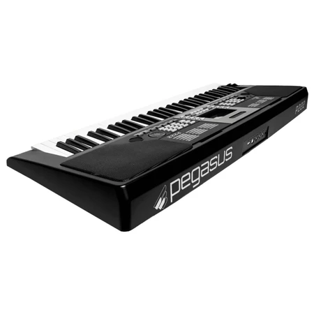 Teclado Arranjador Pegasus P222 com Ritmos Brasileiros e 61 Teclas Preto