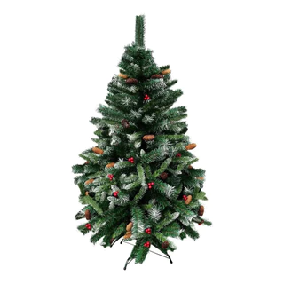 Árvore De Natal Luxo 800 Galhos Pinheiro Neve Nevada 1.80 Metros Alpina Decorada Fácil de Montar