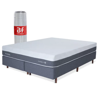 Cama Box King Premium BF Ice Espuma NASA 193x203cm BF Colchões
