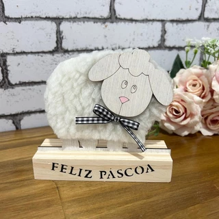 Enfeite Ovelha Lã Ovelha Decorativa de Páscoa Feliz Páscoa Ovelha de Mesa em Oferta na Shopee