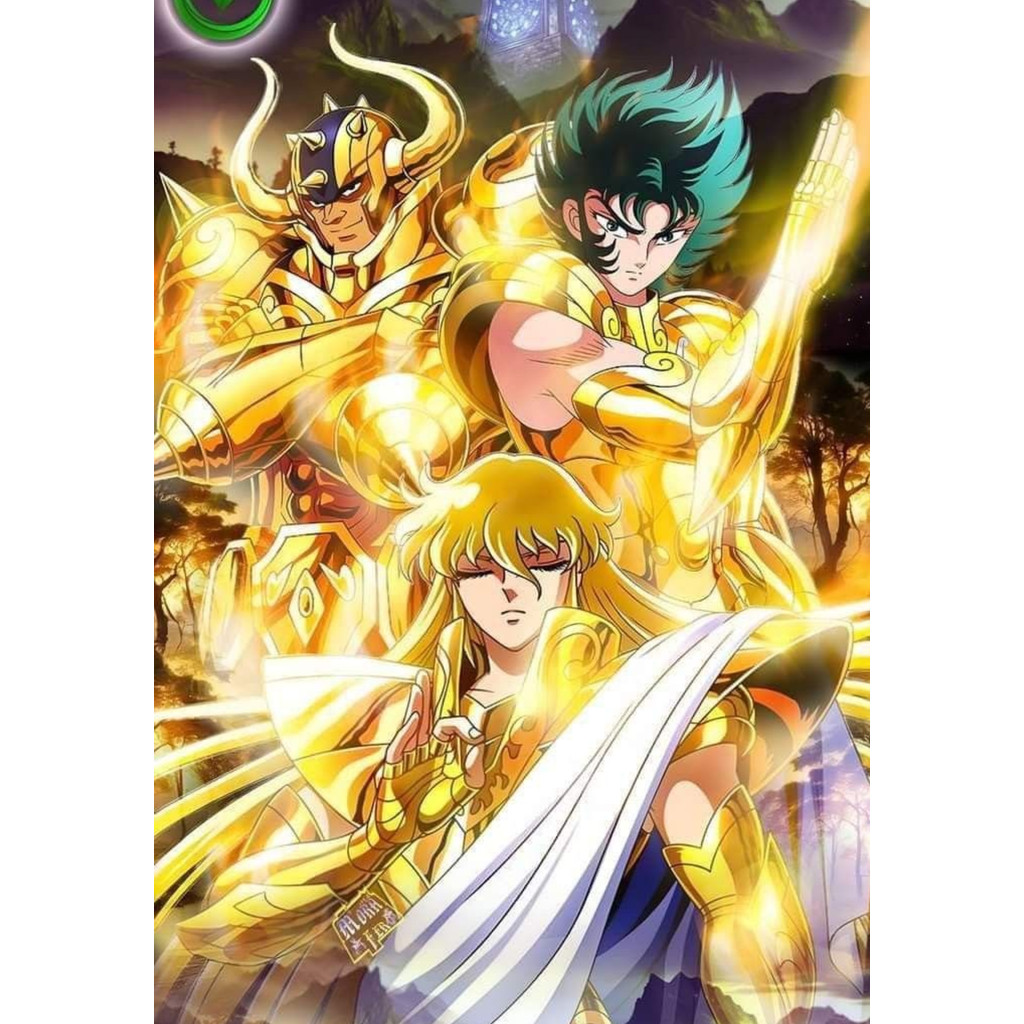 Quadro Decorativo Cavaleiros Do Zodíaco Anime Retro CDZ | Placa