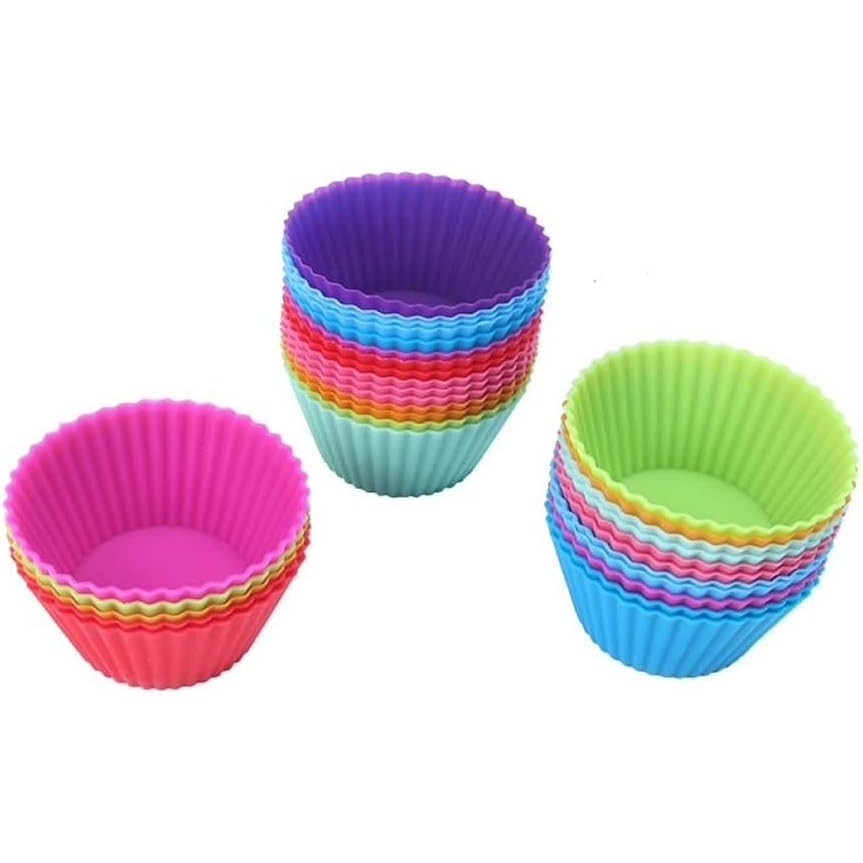 Stampi in silicone per cupcake, muffin, pane e tortini, pirottini
