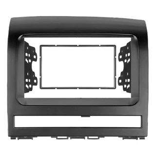 MOLDURA PARA CENTRAL MULTIMIDIA MP5 7 POL 2 DIN SIENA STRADA PALIO 2008 A 2012 PRETO OU PRATA