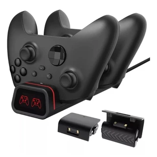 Carregador Controle Xbox One Series S X + 2 Baterias 800mah - TYX-1900X Preto