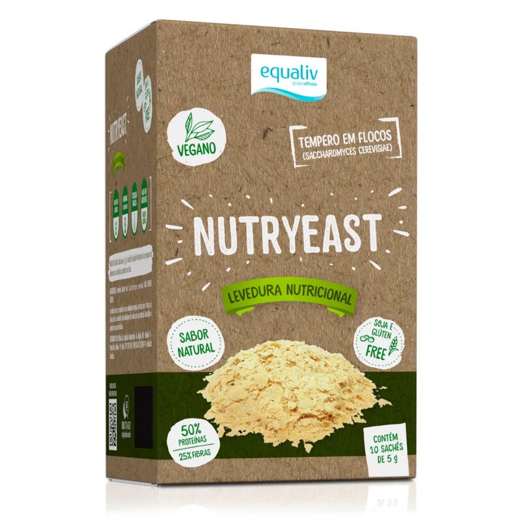 Nutryeast Levedura Nutricional Tempero em Flocos Equaliv 10 Sachês com 5g