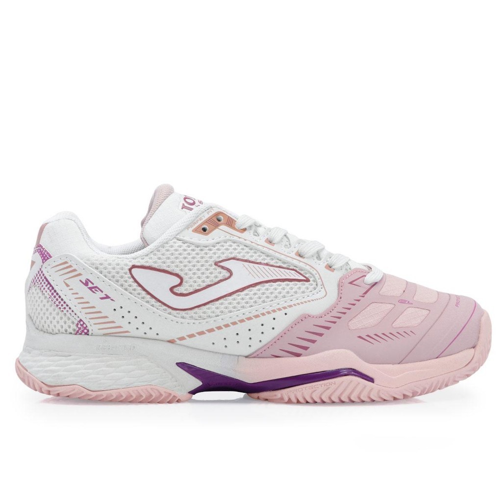 Tênis Joma Set Clay - Saibro - Feminino Rosa e Branco | Shopee Brasil