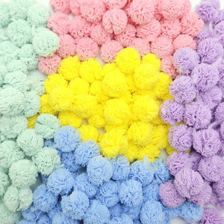 Pompom de Tecido tamanho 15mm  10 unidades em Oferta na Shopee