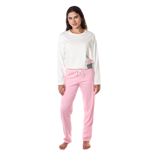 Pijama Inverno Xicaras Feminino 100% Algodão Antialergico