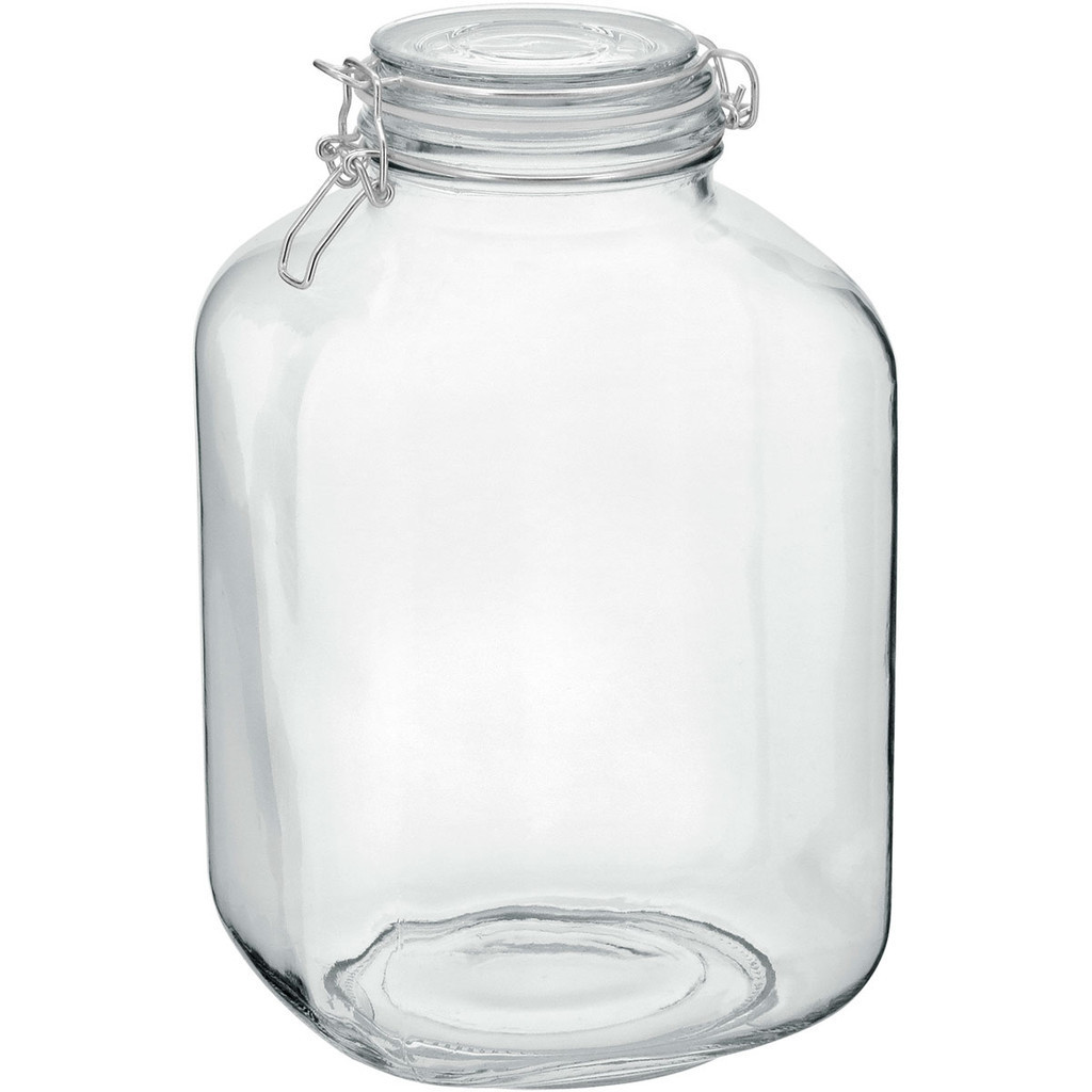 POTE PORTA MANTIMENTOS HERMÉTICO HOME&CO VIDRO 5L 27x16x16cm