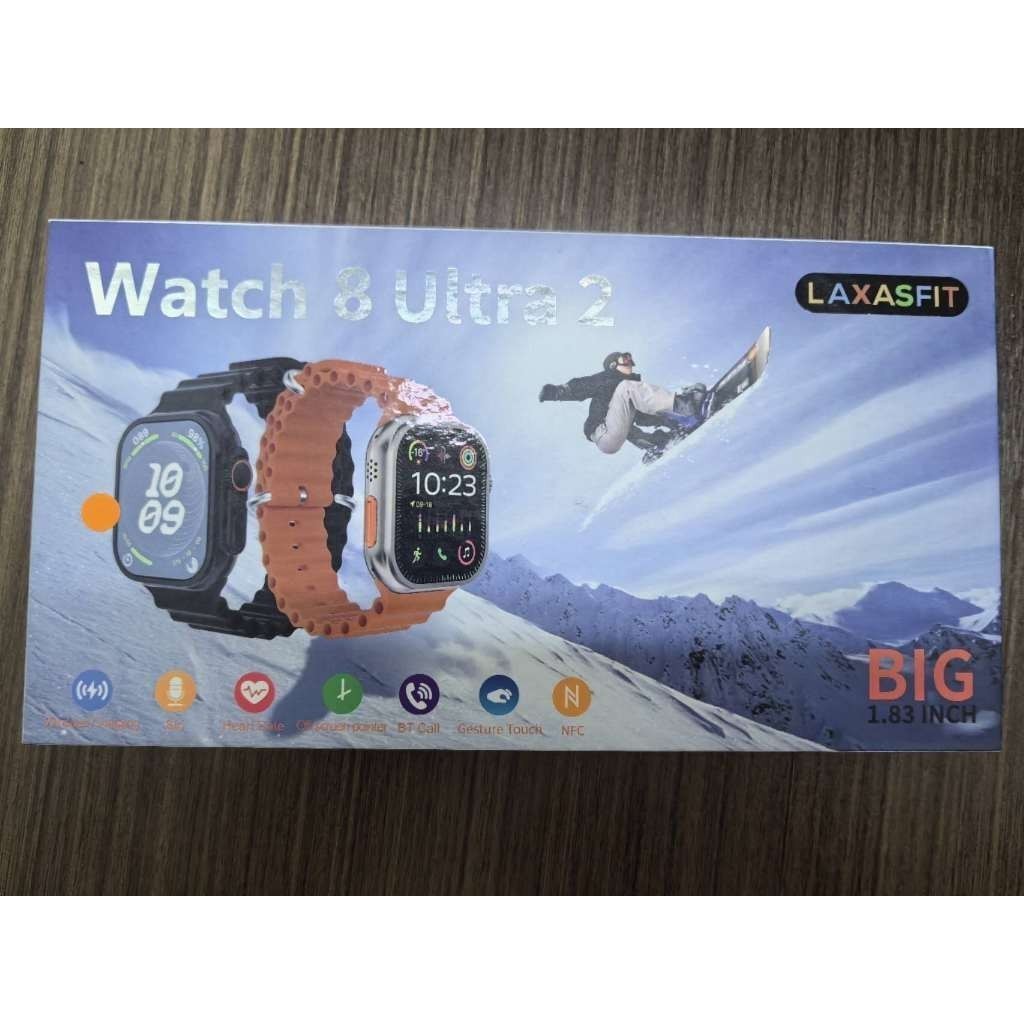 2024 Nova Série 8 Relógio Ultra 2 Smart Watch Esportivo Sem Fio À Prova D'água T800 + dois pulseira marisastore