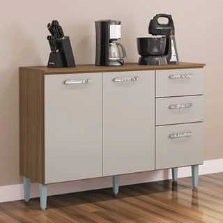 Balcão de Cozinha 3 Portas 2 Gavetas 507