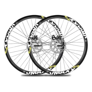 Par Rodas Vmaxx Aro 26 Com Freio a Disco Cubo Gts Preto