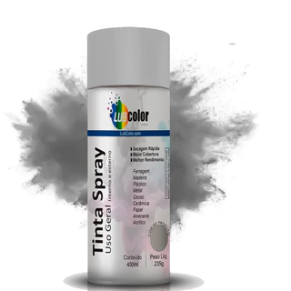 Tinta Spray Alumínio 400ml Madeira Plástico Metal Isopor Papel Uso Geral em Oferta na Shopee