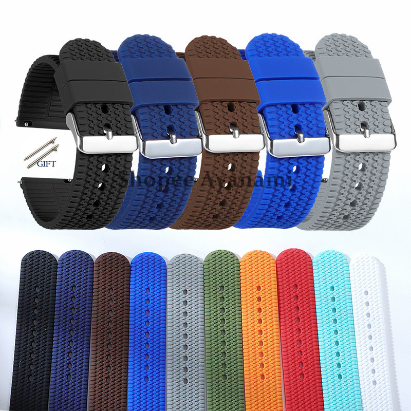 Pulseira Relógio Silicone StrapsCo - Mergulho - Liberação Rápida