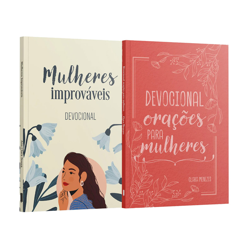 Kit 2 Livros - Mulher em Oração | Devocional Mulheres Improváveis ...