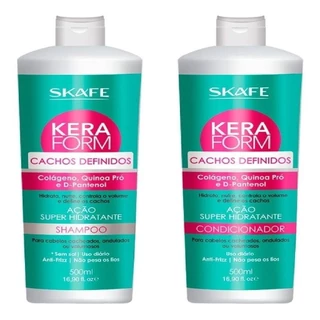 Kit Shampoo Condicionador Keraform Cachos Definidos 500ml