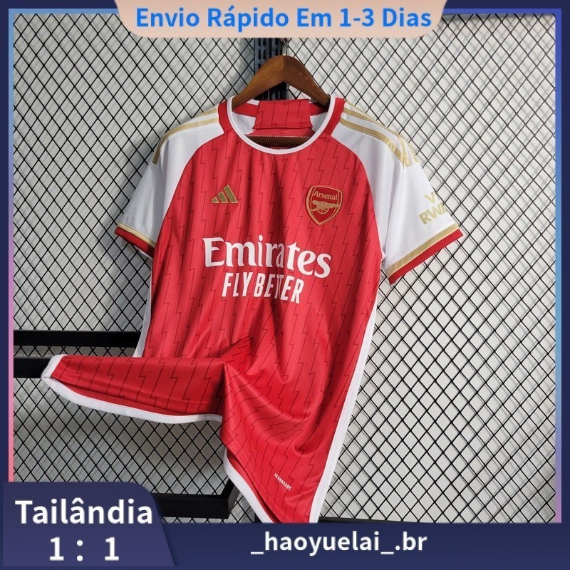 23-24 I ASN Arsenal Team Camisola de Futebol Masculina Roupas de futebol