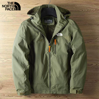 The North Face Jaqueta Masculina Para Atividades Ao Ar Livre Com Capuz E Pele De Tubarão Anti-Vento À Prova De Tamanho Grande