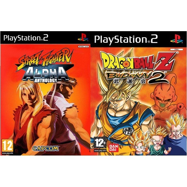 Kit Street Fighter Alpha Anthology + Dragon Ball Z Budokai 2 (PS2) kit ...