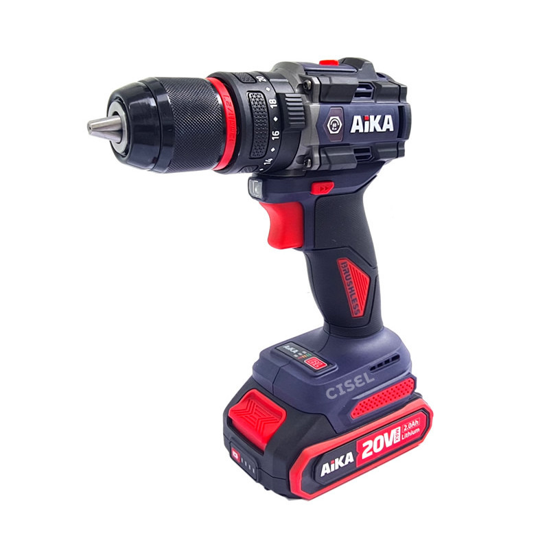 Furadeira Parafusadeira C/ Impacto Aika 20V AD-DR13A - Com 2