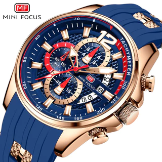 MINI FOCUS Relógio De Discagem Grande Para Homens Suporta Quartzo À Prova D'água Luminous Fashion Sports