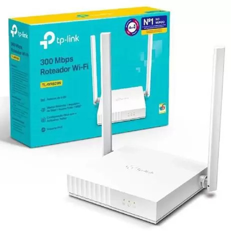 Roteador Interno 300mbps 2 Antenas Wireless MultimodoTL-WR829N TPlink