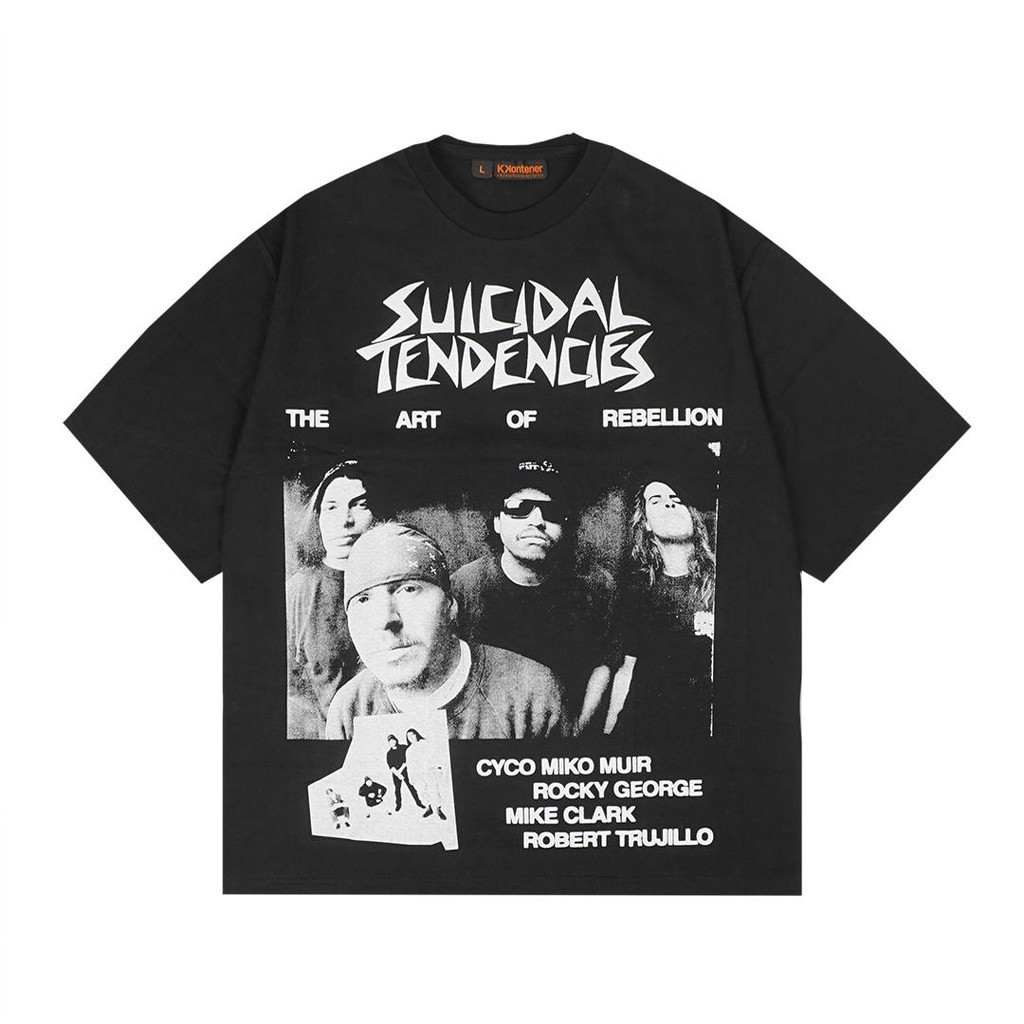 Kkontener SUICIDAL TENDENCIES TSHIRT Preta De Todos Os Tamanhos ...