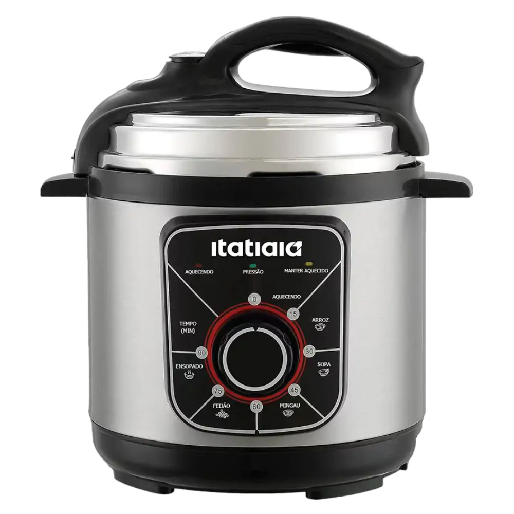 Panela De Pressão Elétrica Itatiaia Essencial 3l 700w Inox Preto