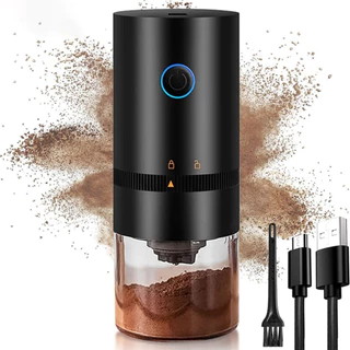 Moedor de Café Elétrico Portátil Elétrico Grão de Café Recarregável Portátil Ajuste Níveis de Moagem