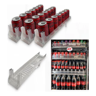 Kit 3 Suporte Organizador Latas Garrafas Geladeira Mercado