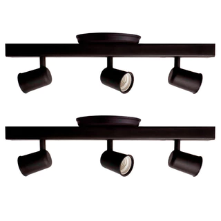 Kit 2 Luminária Trilho Eletrificado Canopla 3 Lâmpadas Direcionável