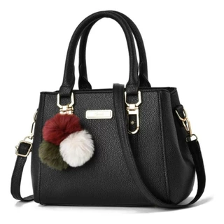 Bolsa De Couro Sintético Média Ombro Oferta