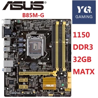 Placa Principal ASUS B85M-G B85 DDR3 32GB M-ATX Tomada LGA 1150 Para Computador PC Utilizada