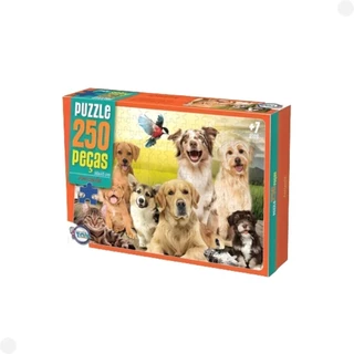 Quebra-Cabeça Cachorros Fofos Puzzle 250 Peças 12160 - Toia