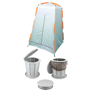 Banheiro Portátil Ecocamp Light NTK 15 Litros + Barraca/Trocador Pampa NTK em Oferta na Shopee