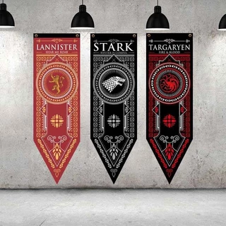 (45*150cm)Game of Thrones Decoração Bandeira Casa do Dragão Wall Decor Banner HD Padrão