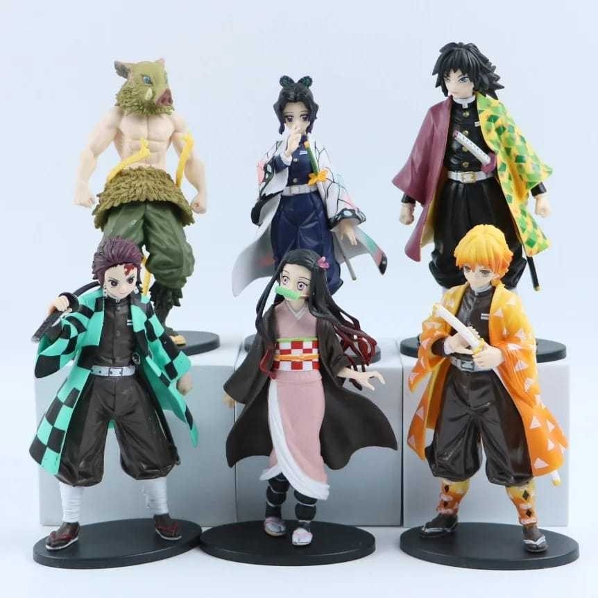 Figures Kimetsu no yaiba Nezuko Tanjiro Inosuke e Zenitsu hashiras