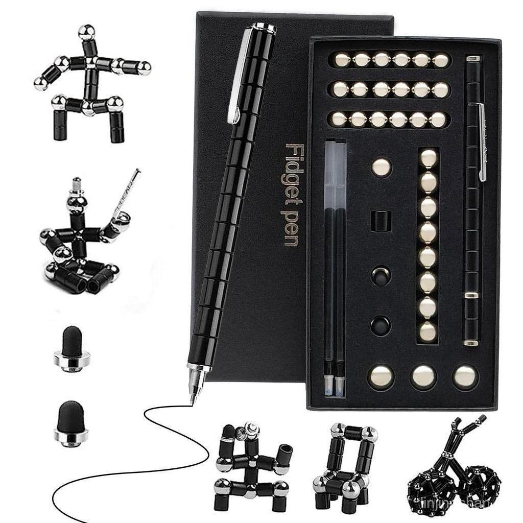 Caneta metálica magnética, caneta esferográfica multifuncional, gadget legal, presente para amigos | Shopee Brasil