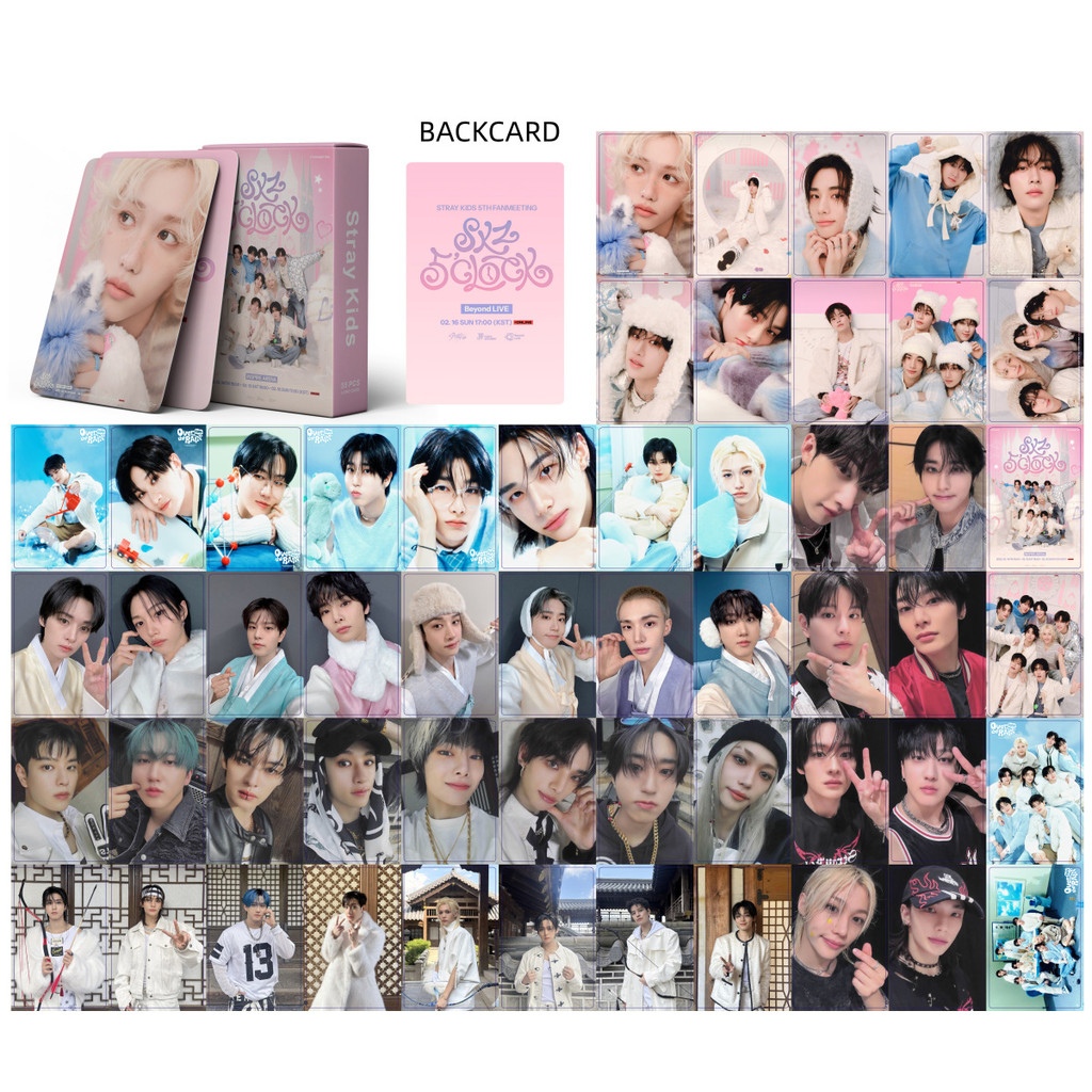 55pcs STRAY KIDS Oco lomo Cartões Rock STAR Álbum HYUNJIN FELIX