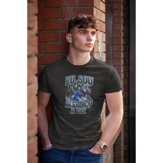 Camiseta Unissex 100% algodão Alergico A Clt Carteira De Trabalho