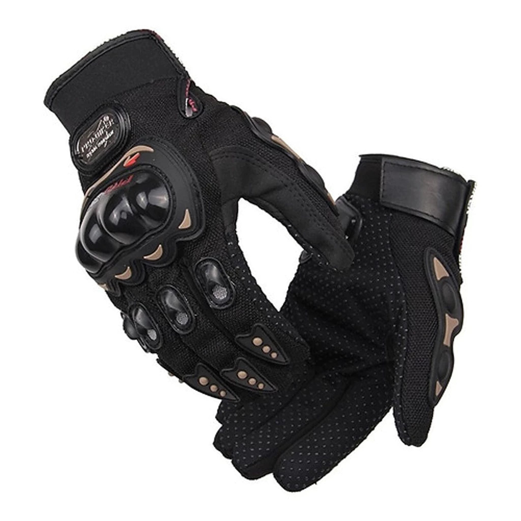 Luva Pro Biker Preta Moto Motoqueiro Motocross Bike Trilha