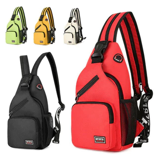 (gq999 . th) Saco De Mochila Multifuncional Lazer Crossbody One Shoulder Oxford Cloth Chest Bag