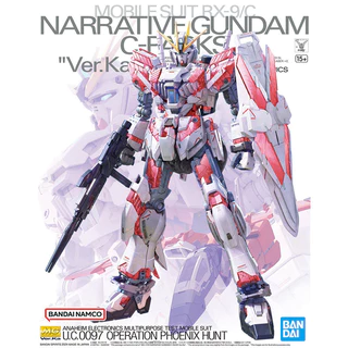 BANDAI Fato Móvel GUNDAM MG 1/100 RX-9 NARRATIVE C-PACKS Ver.Ka Modelo De Montagem Figuras De Brinquedos De Ação