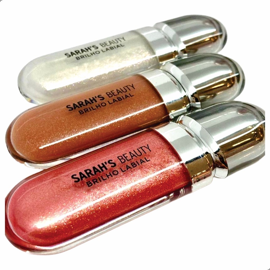 Brilho Labial Sarah's Beauty Gloss Glitter Novas Cores | Shopee Brasil