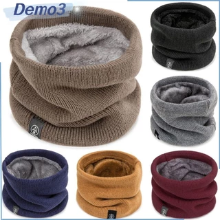 DEMO3 Inverno Mantenha O Pescoço Quente Mais Mulheres Homens Cachecóis De Forro Espesso De Malha Macia Lã De