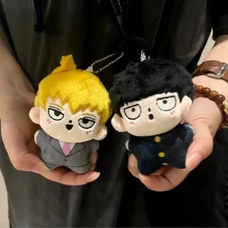 12cm Mob Psycho 100 Boneca De Pelúcia Porta-Chaves Pingente Desenho Animado Figura Kageyama Shigeo Kawaii Presente De Brinquedo Recheado